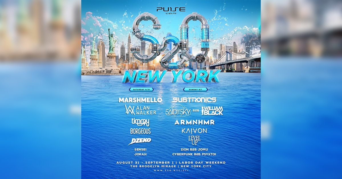 Marshmello and Subtronics to Headline S2O Festival's U.S. Debut in NYC