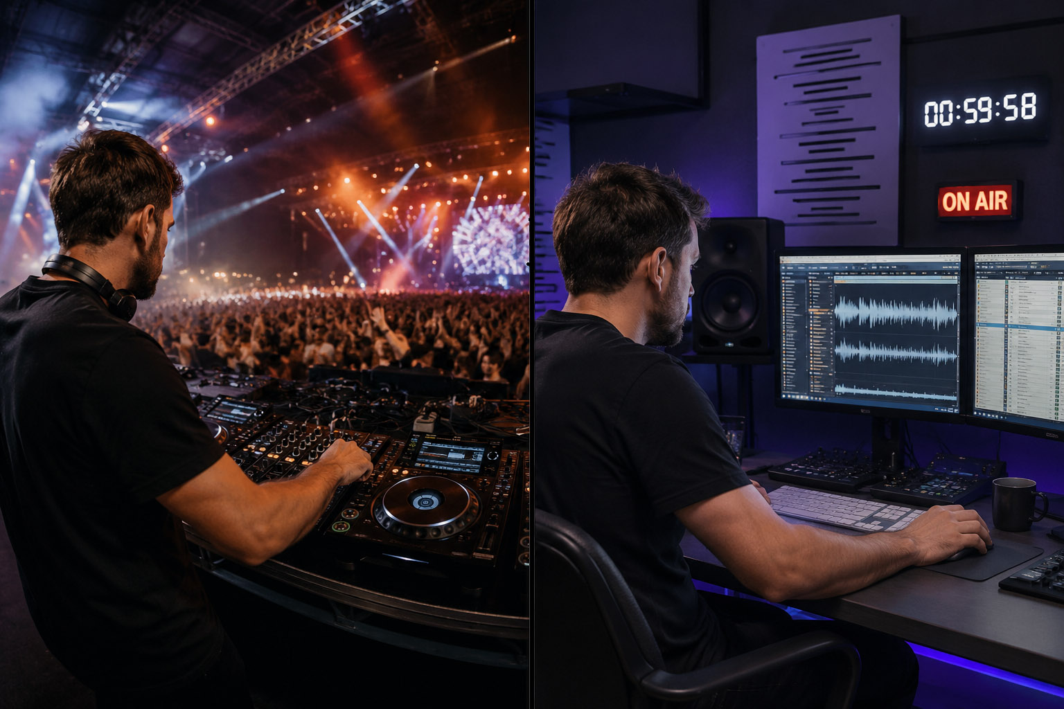 Difference between mix and radio show